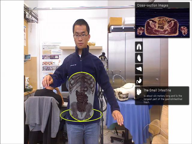 Augmented Reality Magic Mirror using the Kinect
