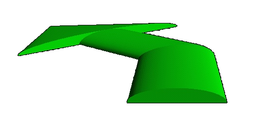 Solid Arrow with round shape